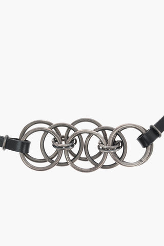10mm Leather HEAVY BYZANTINE Belt with Silver Details