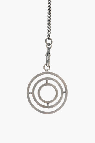 silver Necklace with 3D Medallion