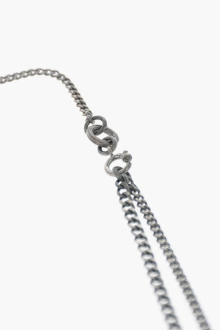 Collana in Argento con Pendenti a Forma di Foglia