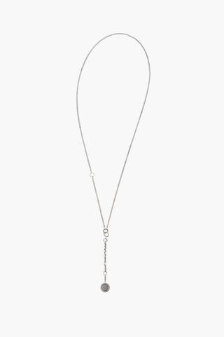 Silver KEY MEDAILLON Necklace