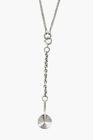 Silver KEY MEDAILLON Necklace