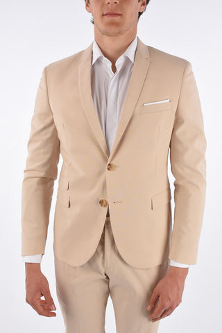 abito 2 bottoni slim fit due spacchi revers classico con passanti