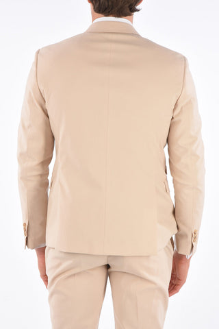 abito 2 bottoni slim fit due spacchi revers classico con passanti