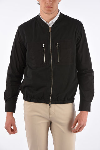Full Zip Loose Blouson Fit Bomber