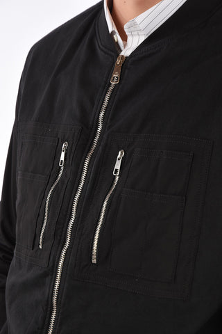 Full Zip Loose Blouson Fit Bomber