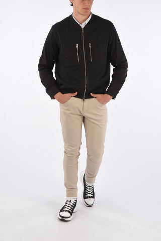 Full Zip Loose Blouson Fit Bomber