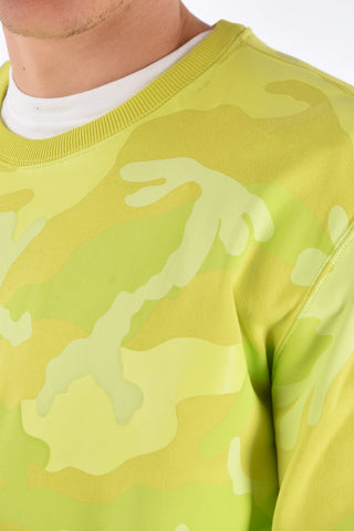 GARAVANI Felpa Girocollo Camouflage Fluo