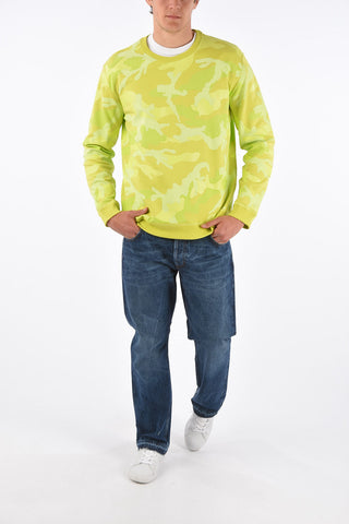GARAVANI Felpa Girocollo Camouflage Fluo