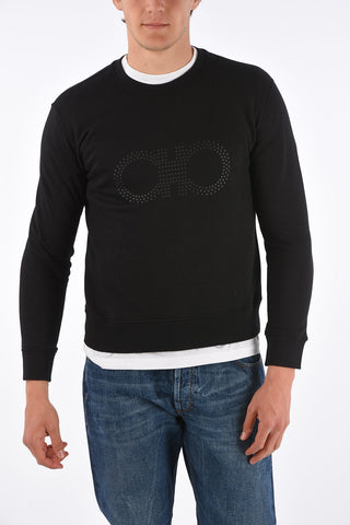 Printed Cotton Crewneck Sweatshirt