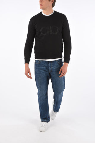 Printed Cotton Crewneck Sweatshirt
