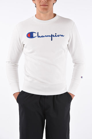 embroidered logo crewneck sweatshirt