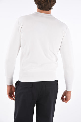 embroidered logo crewneck sweatshirt