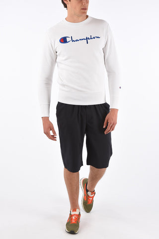 embroidered logo crewneck sweatshirt