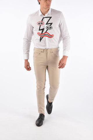 Pantalone Super Skinny Fit con Passanti