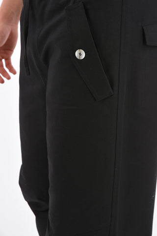Pantaloni in Cotone con Coulisse Sulla Caviglia 