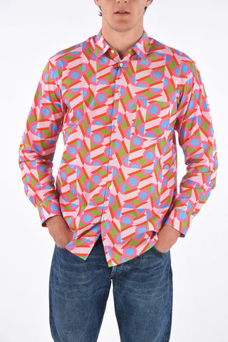 SHIRT Multicolor Spread Collar Shirt with Pocket