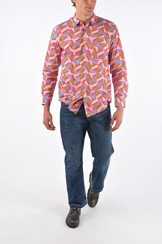 SHIRT Multicolor Spread Collar Shirt with Pocket