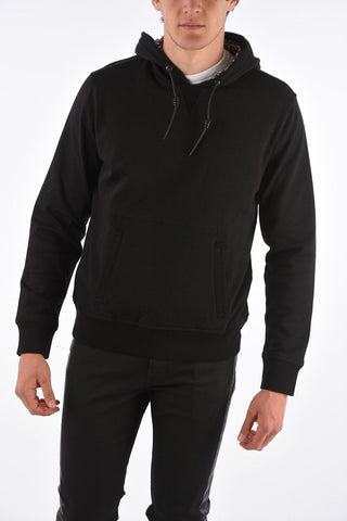 Maxi Patch Pocket Hoodie with Leather Drawstring
