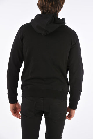 Maxi Patch Pocket Hoodie with Leather Drawstring