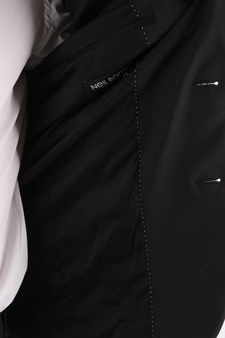 side vents peak lapel 2-button slim fit blazer