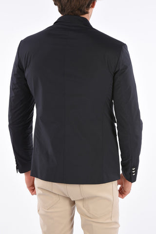 no vent notch lapel 2-button blazer