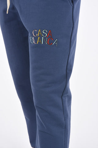 Embroidered logo sweat jogger pants