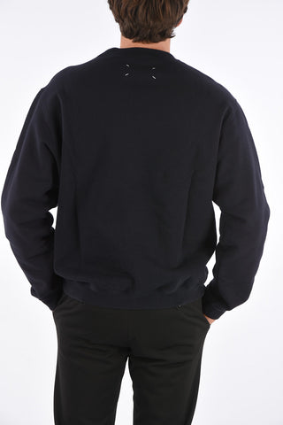 Crewneck Sweatshirt with Embroidered Logo