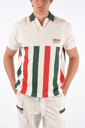 embroidered logo 2 button polo shirt