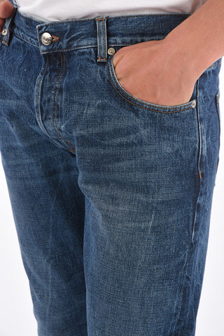 Frayed Hem Slim Fit Stoweshed Jeans