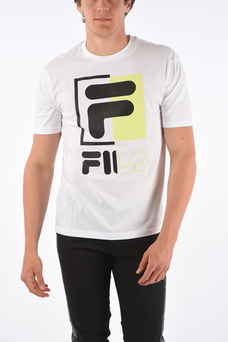 T-Shirt Girocollo con Stampa Logo