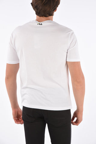 T-Shirt Girocollo con Stampa Logo