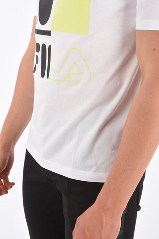 T-Shirt Girocollo con Stampa Logo