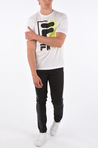T-Shirt Girocollo con Stampa Logo
