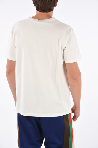 T-Shirt Girocollo con Stampa Logo