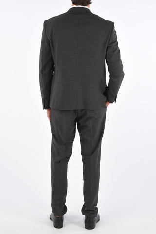 slim fit side vents notch lapel belt loops 2-button suit