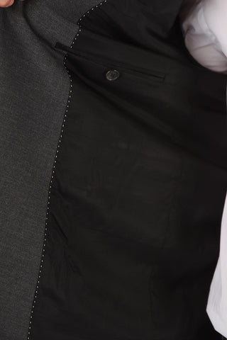 slim fit side vents notch lapel belt loops 2-button suit