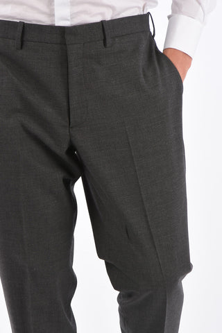 slim fit side vents notch lapel belt loops 2-button suit
