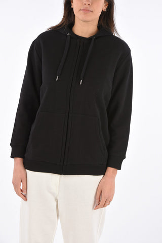 Sweatshirt with Polka Dot Tulle Hood