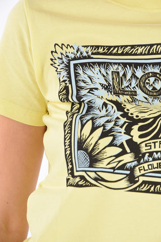Printed STAY WILD FLOWER CHILD Crewneck T-shirt