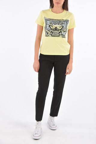 Printed STAY WILD FLOWER CHILD Crewneck T-shirt