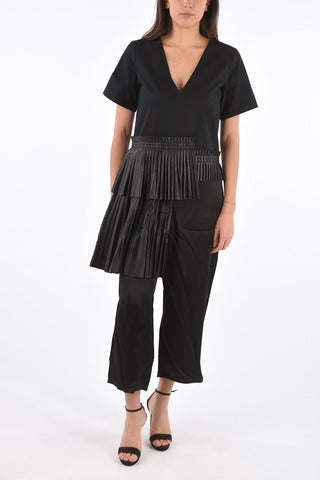 MM6 V-Neck Accordion Jumpsuit