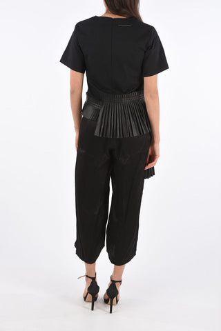MM6 V-Neck Accordion Jumpsuit