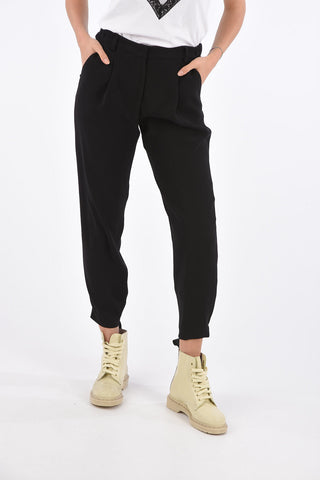 Single Pleat ROMINA Pants with Elastic Waist Band