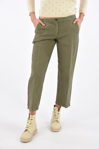 Elastic Waist Band SPARUS Cropped Pants