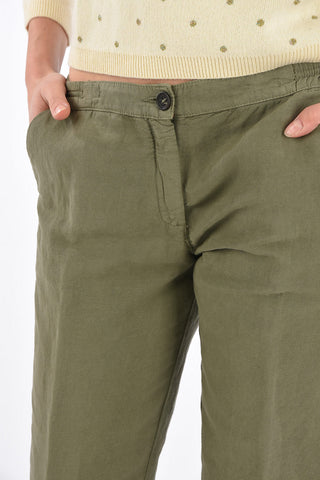 Elastic Waist Band SPARUS Cropped Pants