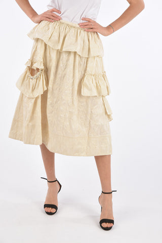 Cut Out Ruffle Skirt