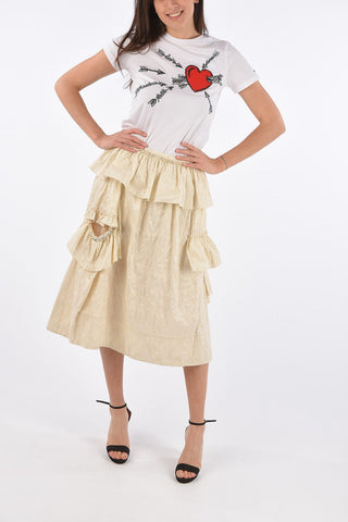 Cut Out Ruffle Skirt
