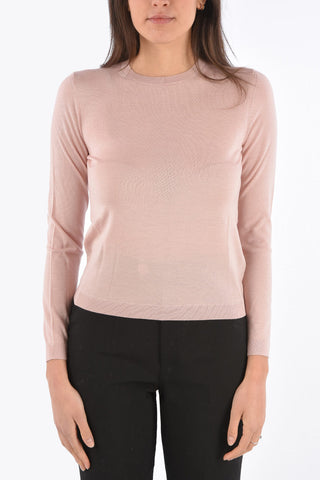 Cashmere Silnk and Wool Crewneck Sweater