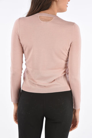 Cashmere Silnk and Wool Crewneck Sweater