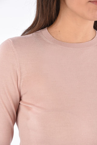 Cashmere Silnk and Wool Crewneck Sweater